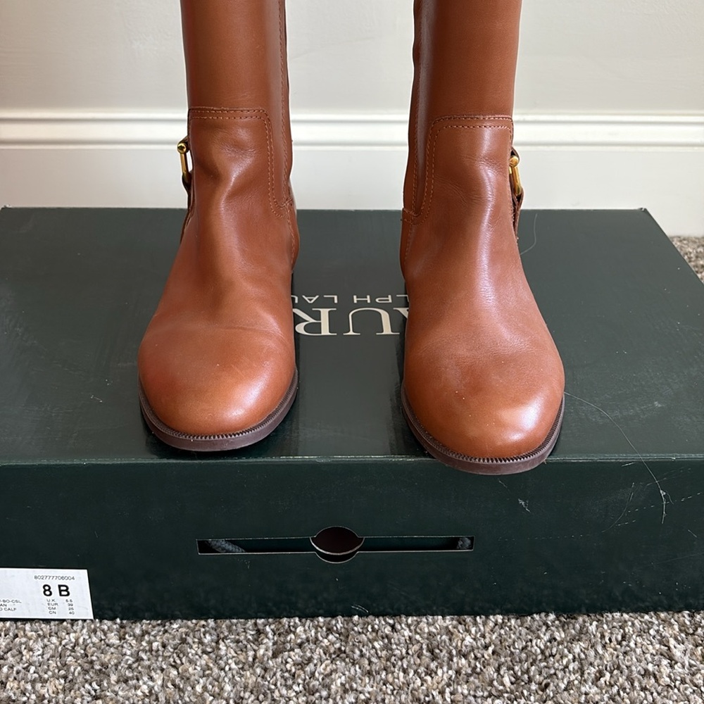 Riding boots leather wide calf - Picture 3 of 7